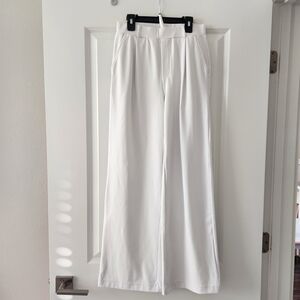 HALARA White Wide Leg Pants